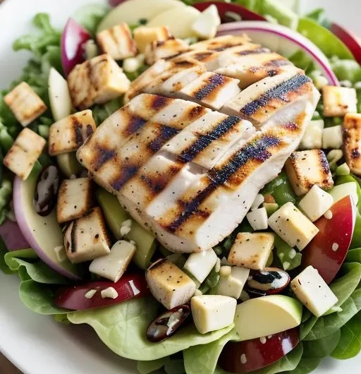 Apple, White Cheddar, and Grilled Chicken Salad Recipe