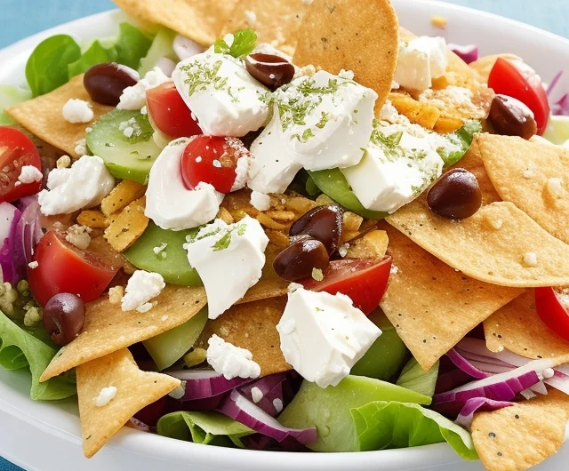 Greek Pita Chip Salad