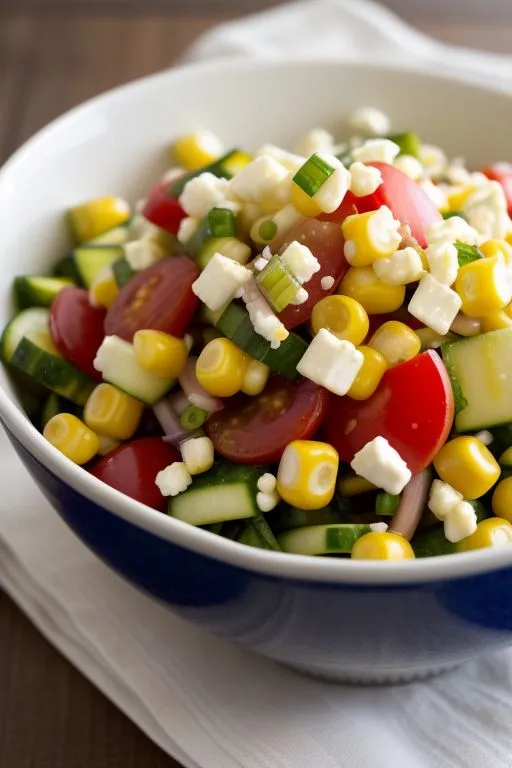 Sweet and Sour Zucchini Corn Salad: This salad is packed with big, bold flavors and tons of crunch.