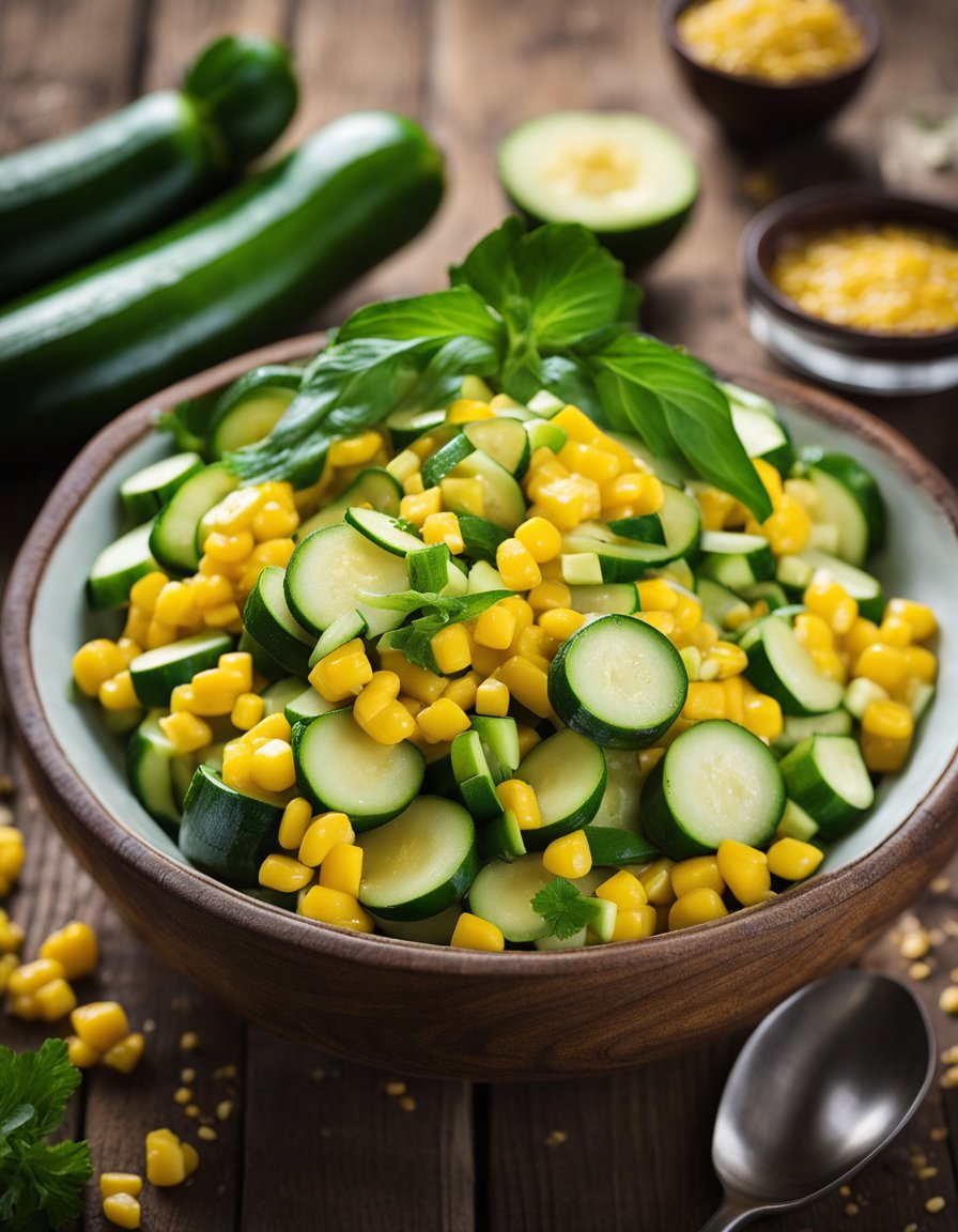 Sweet and Sour Zucchini Corn Salad: A Melody of Freshness and Culinary Delight
