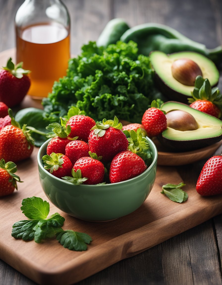 Strawberry Avocado Kale Salad: A Fusion of Freshness and Nutrient-Rich Indulgence