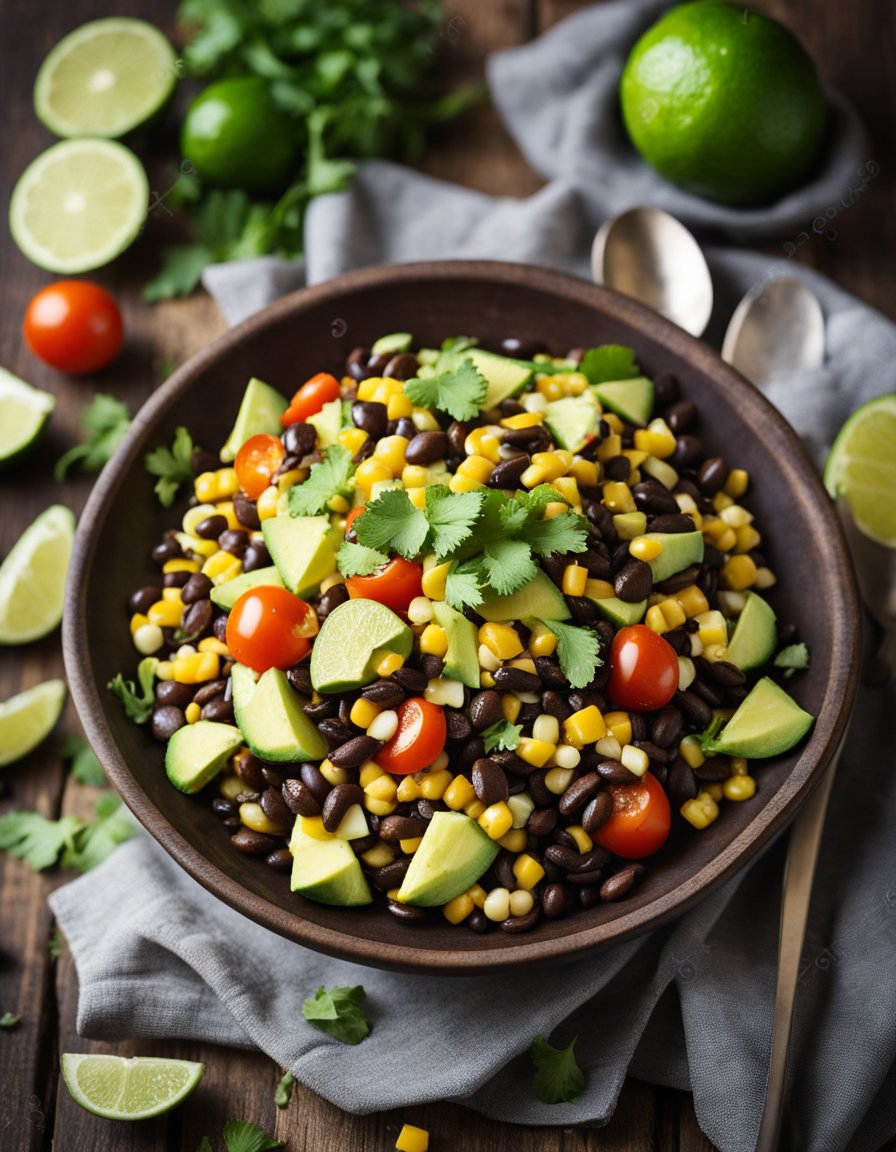 Avocado Black Bean Corn Salad: A Burst of Zesty Delight and Protein-Packed Goodness