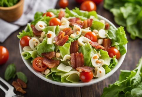 BLT Chopped Salad with Creamy Buttermilk Ranch Dressing