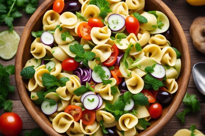 Garden Fresh Tortellini Pasta Salad Recipe
