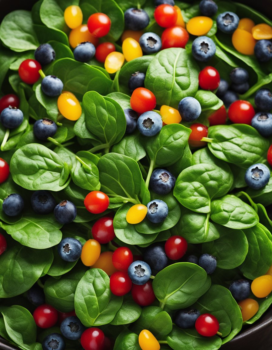 Fresh Spinach Blueberry Superfoods Salad: A Vibrant Fusion of Health and Taste